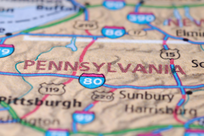 Pennsylvania map