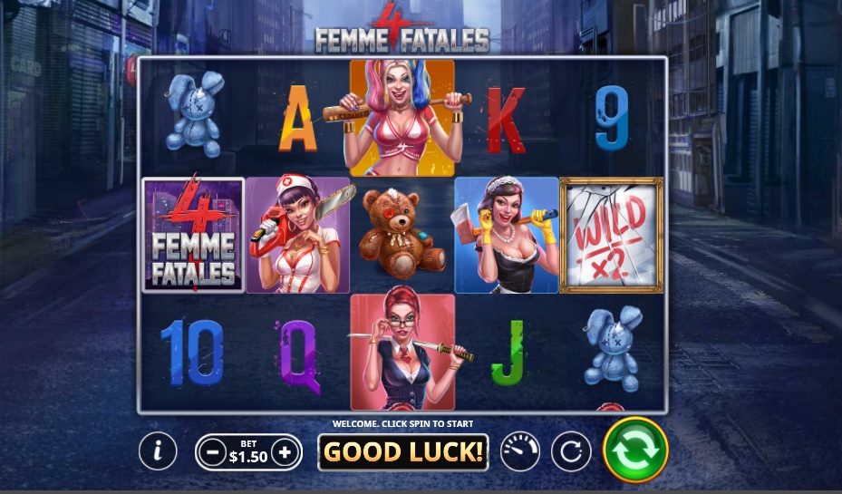 4 femme fatales slot reels