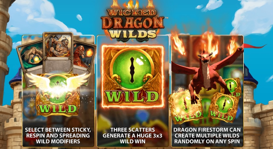 wicked dragon wilds slot reels