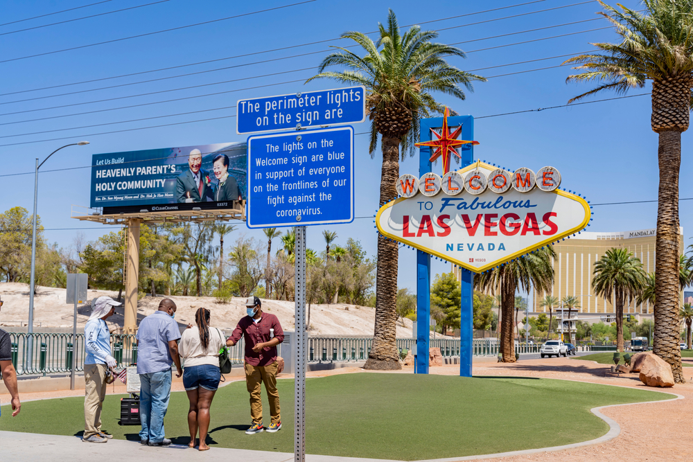 The Welcome to Las Vegas sign in Nevada