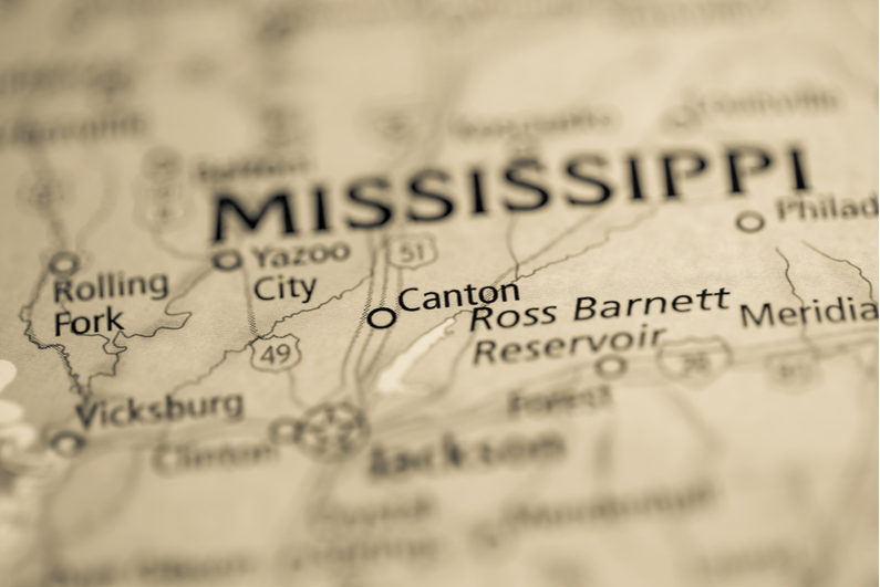 Mississippi map